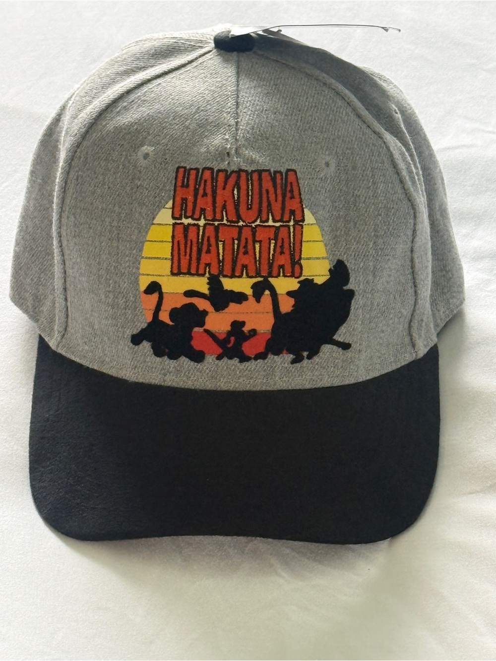 Disney Grey and Black 'Hakuna Matata' Baseball Cap
